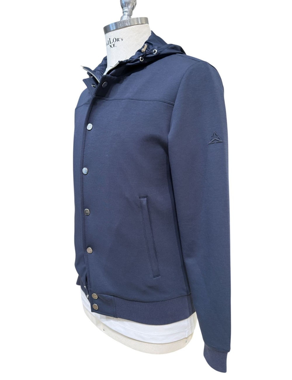 Felpa con cappuccio staccabile SUPIMA COTTON blue