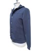 Felpa con cappuccio staccabile SUPIMA COTTON blue