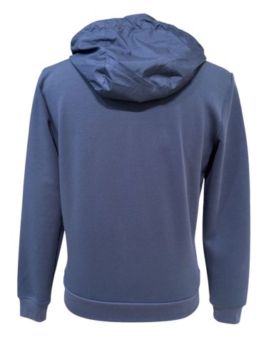 Felpa con cappuccio staccabile SUPIMA COTTON blu