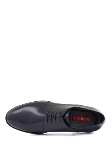 Scarpa con lacci in pelle blu time