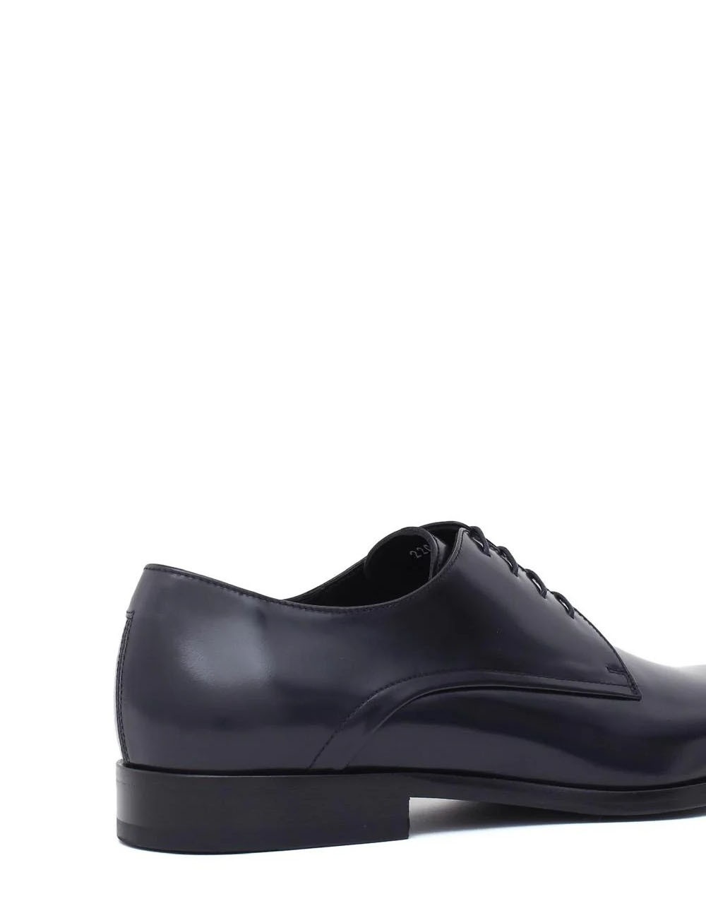 Scarpa con lacci in pelle blu time