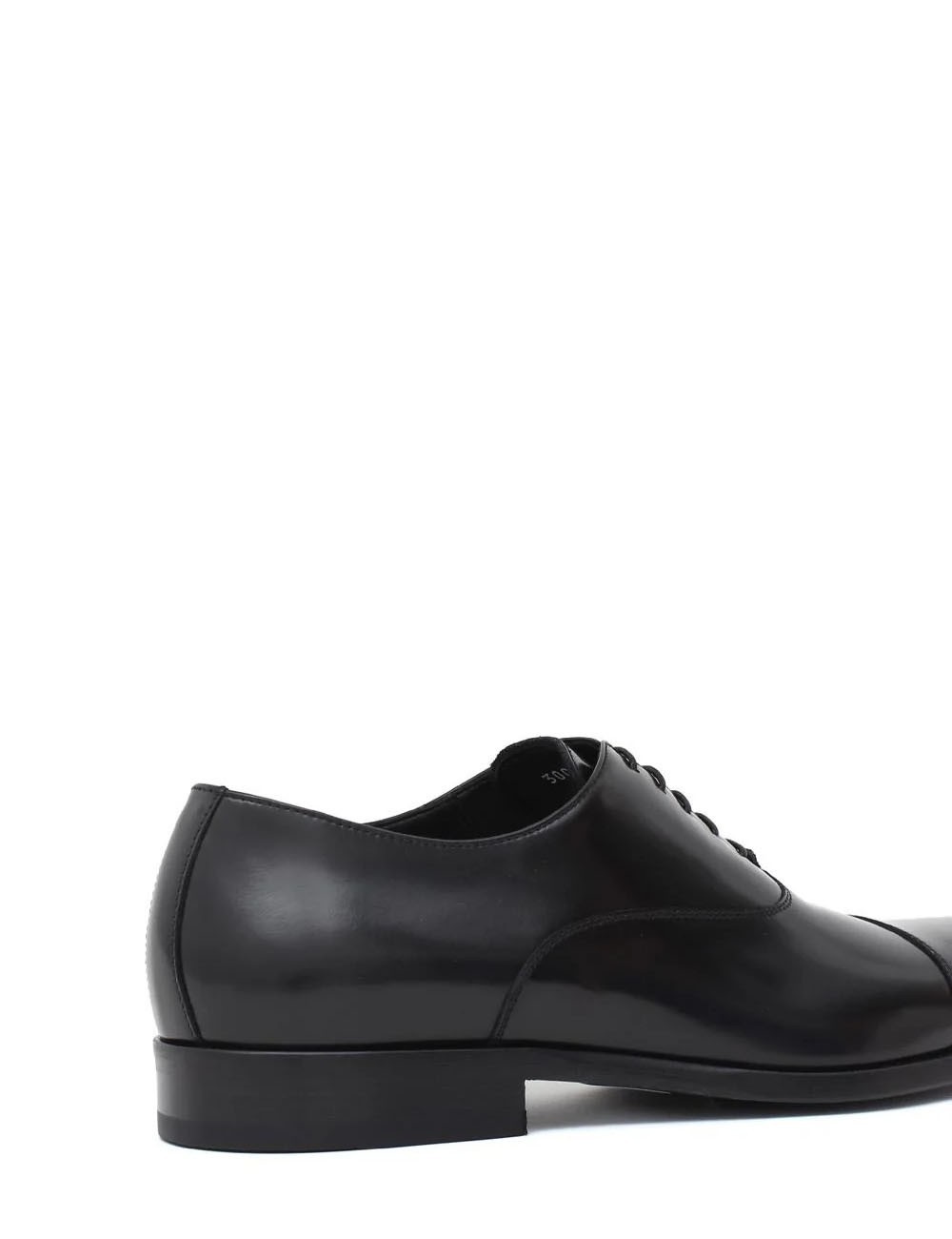 copy of Scarpa con lacci in pelle nera time