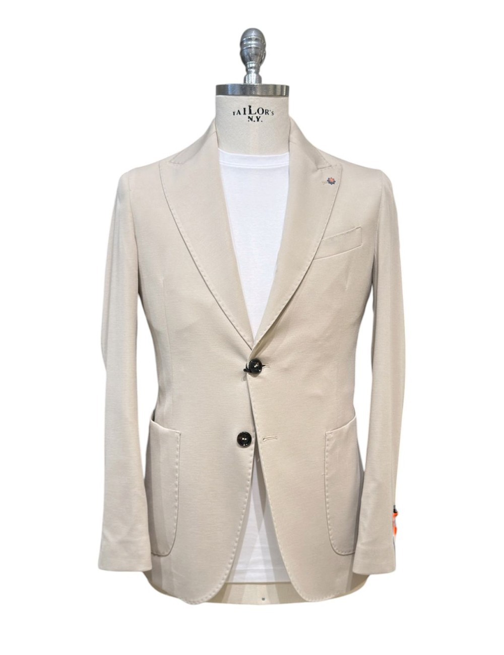 Giacca monopetto beige