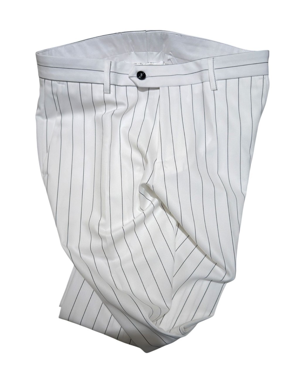 Abito doppiopetto gessato LIVENZA bianco