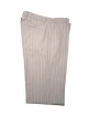 Abito doppiopetto gessato beige