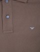 Polo slim fit in piquet cacao