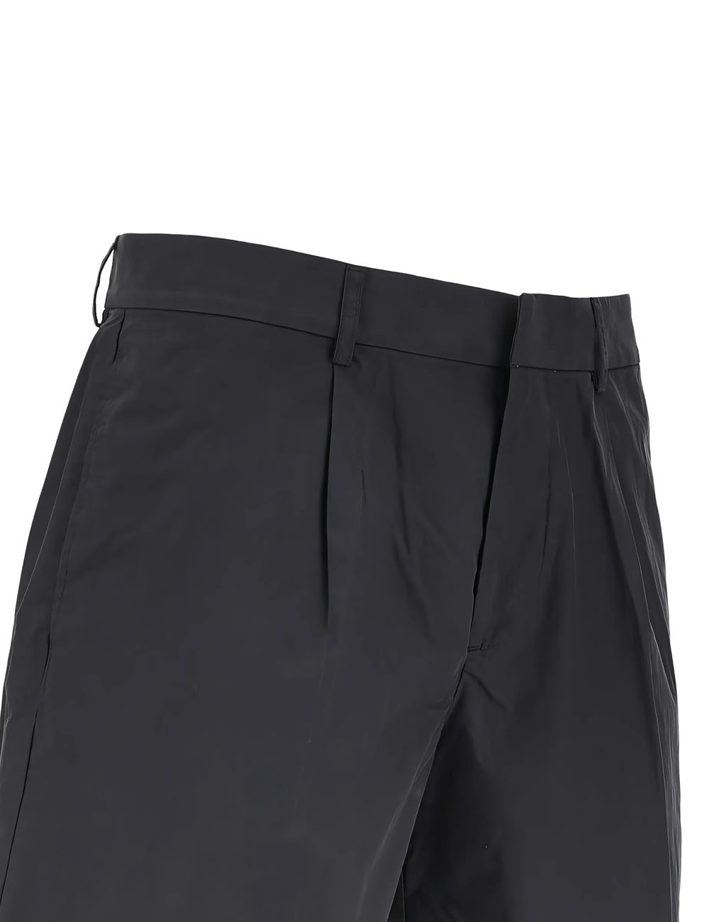 Bermuda con pieghe nero