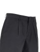 Bermuda con pieghe nero