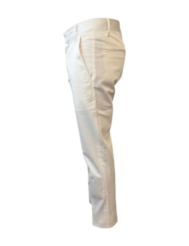 Pantalone Tasche America Slim Corto off white