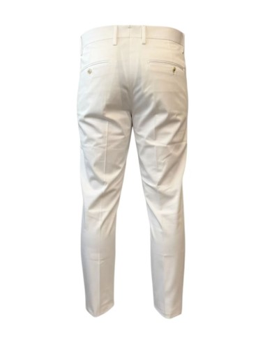 Pantalone Tasche America Slim Corto off white