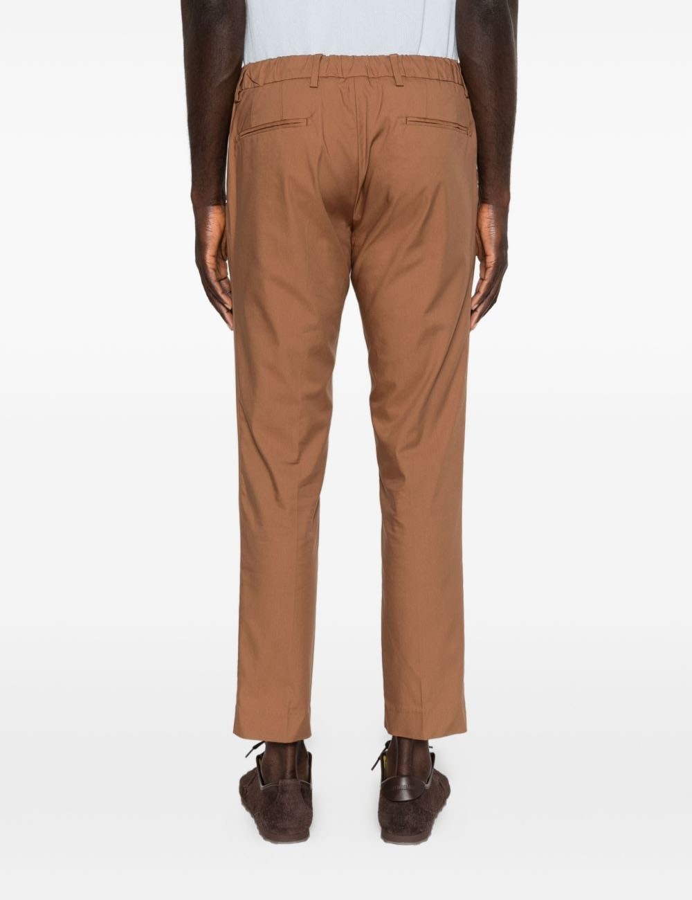 Pantalone in cotone tobacco