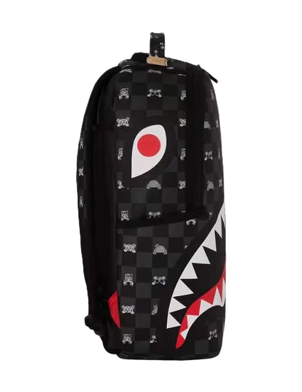 ZAINO GRAY PEEKING CHARACTER CHECK DLXSV BACKPACK