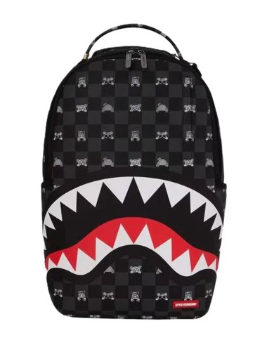ZAINO GRAY PEEKING CHARACTER CHECK DLXSV BACKPACK