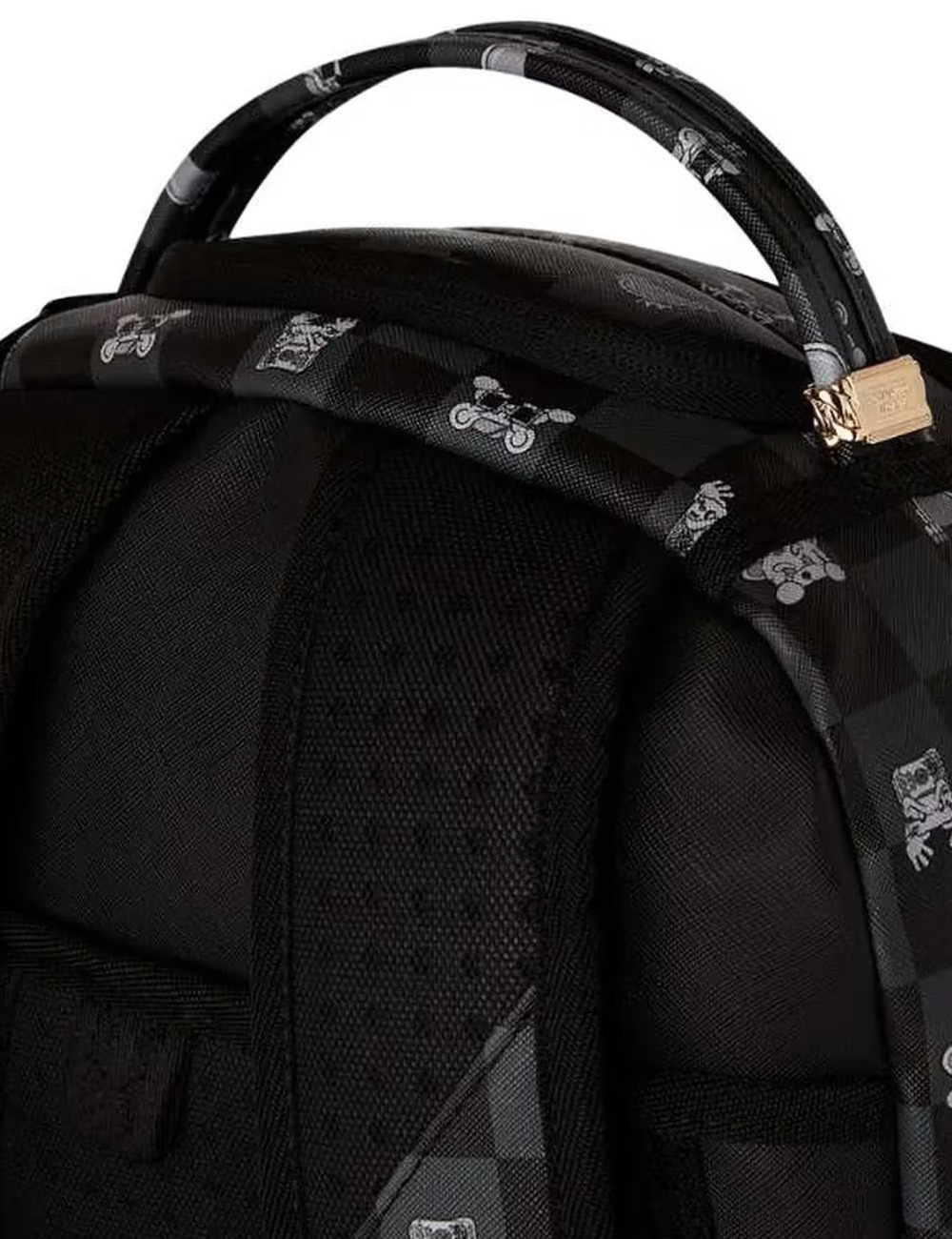 ZAINO GRAY PEEKING CHARACTER CHECK DLXSV BACKPACK