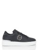Leather Lo-Top Sneaker Hexagon black
