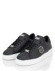 Leather Lo-Top Sneaker Hexagon black