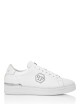 Leather Lo-Top Sneaker Hexagon white