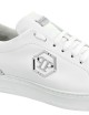 Leather Lo-Top Sneaker Hexagon white