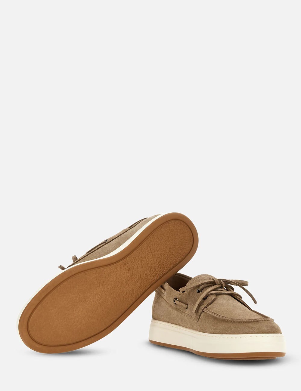Mocassini da Barca scamosciati H-TV Beige