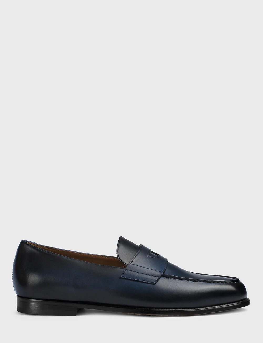 Mocassino Mario 50 in pelle blu