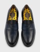 Mocassino Mario 50 in pelle blu