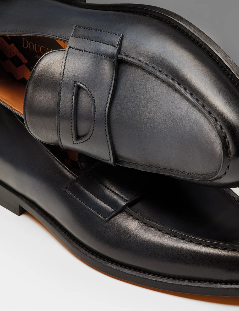 Mocassino Mario 50 in pelle blu