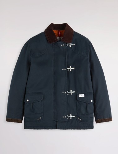 4 Ganci in cotton gabardine blue
