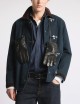 4 Ganci in gabardine di cotone blu
