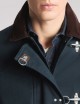 4 Ganci in gabardine di cotone blu