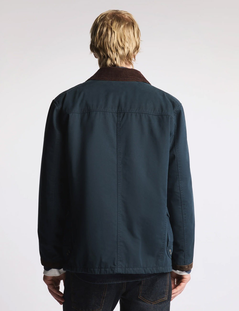 4 Ganci in cotton gabardine blue
