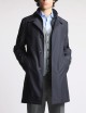 Morning Coat in technical poplin blue