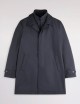 Morning Coat in popeline tecnico blu
