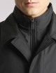 Morning Coat in popeline tecnico nero