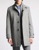 Morning Coat in saia tecnica mélange grigio