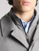 Morning Coat in saia tecnica mélange grigio