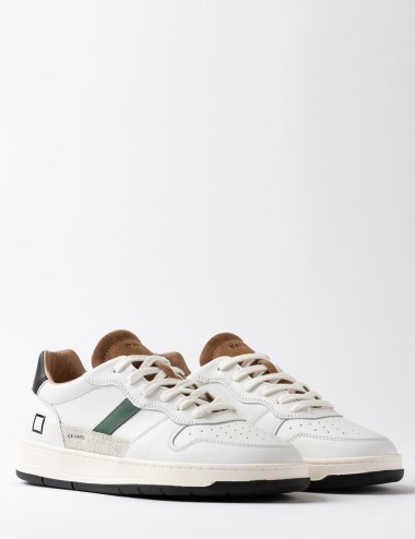SNEAKERS COURT 2.0 VINTAGE WHITE-CUOIO