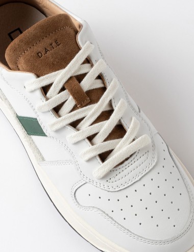 SNEAKERS COURT 2.0 VINTAGE WHITE-CUOIO