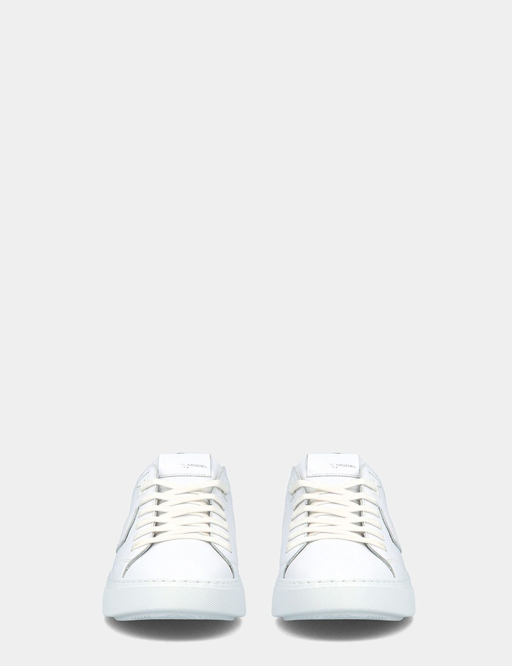 Sneakers Temple Veau - Blanc Noir